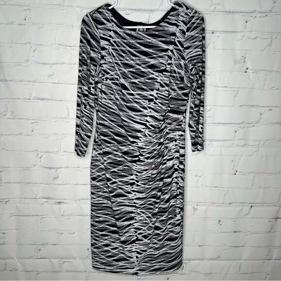 Anne Klein size 6 black & white dress - Picture 1 of 6